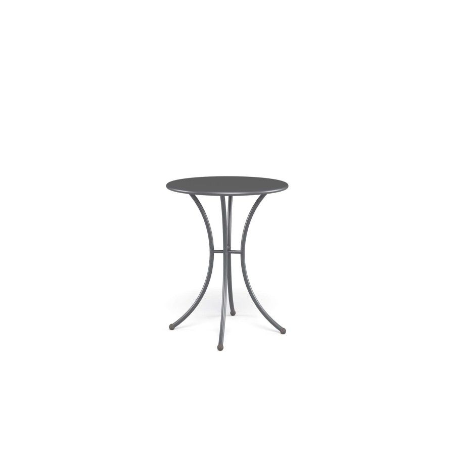 Les Tables ÉMEU | Table Ronde De Jardin D60 / Exterieur En Acier - Collection Pigalle