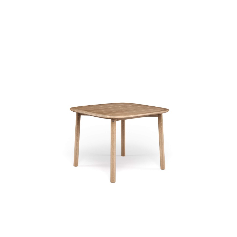 Les Tables ÉMEU | Table Carree De Jardin 4 Places / Exterieur En Teck - Collection Twins