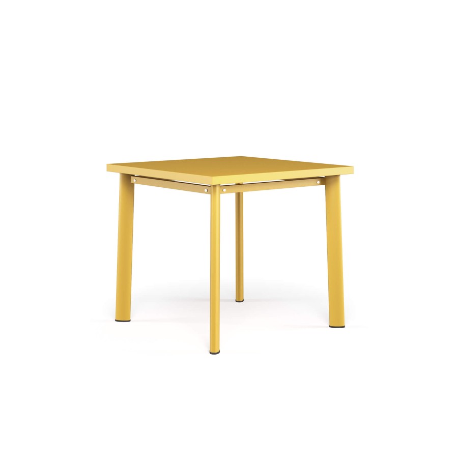 Les Tables ÉMEU | Table Carree De Jardin 70X70 / Exterieur En Acier - Collection Star