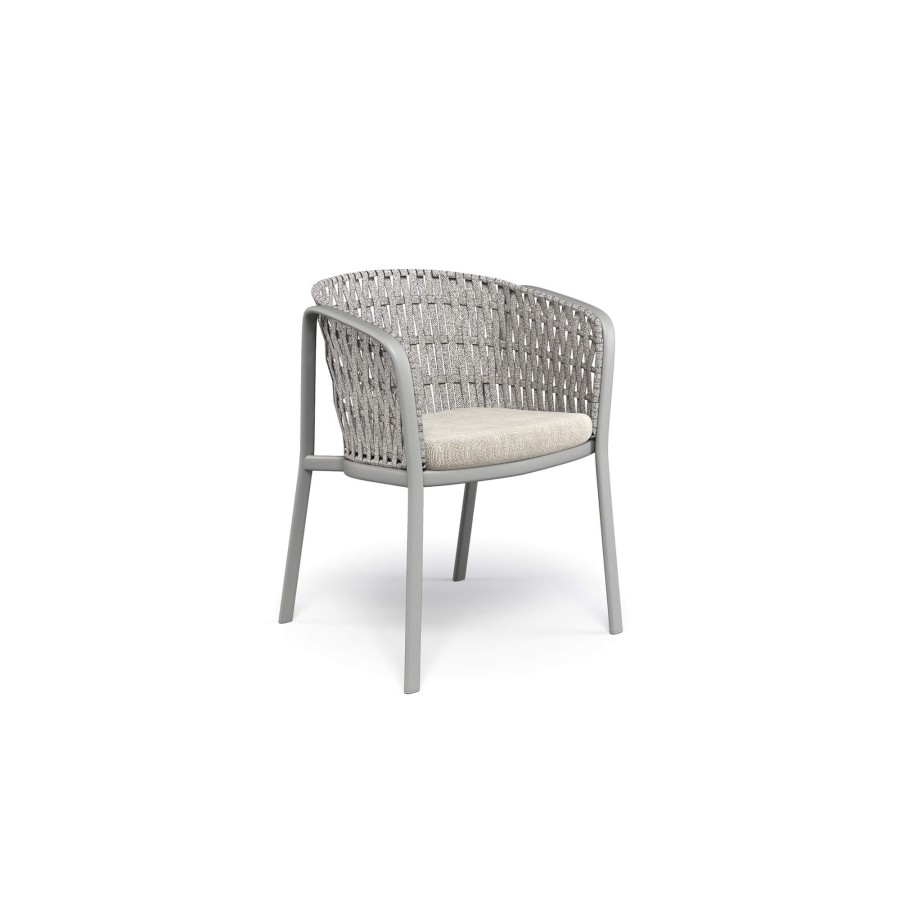 Chaises ÉMEU | Fauteuil De Jardin/Exterieur En Aluminium, Polyester, Corde Synthetique - Collection Carousel