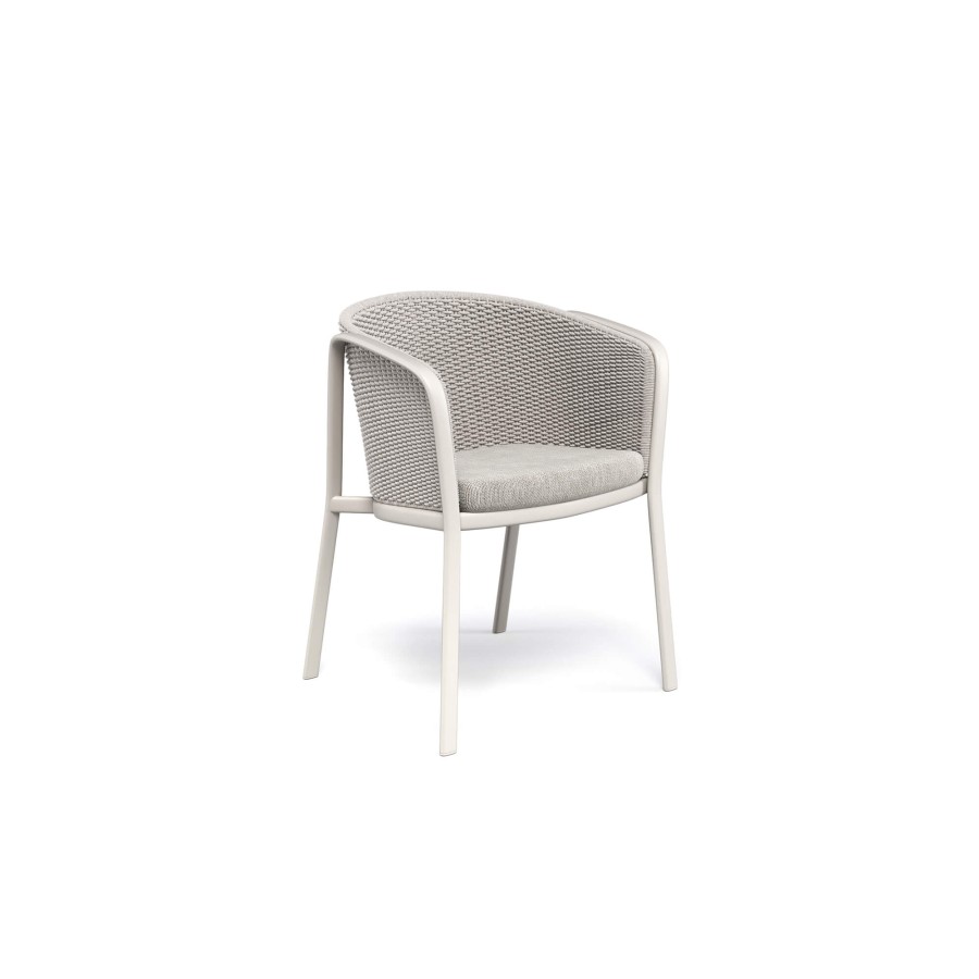 Chaises ÉMEU | Fauteuil De Jardin/Exterieur En Aluminium, Polyester, Corde Synthetique - Collection Carousel