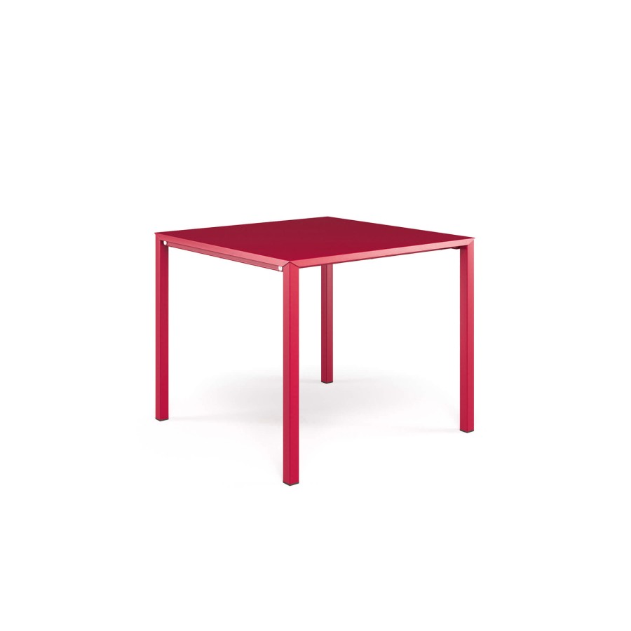 Les Tables ÉMEU | Table De Jardin Empilable 90X90 / Exterieur En Aluminium - Collection Urban