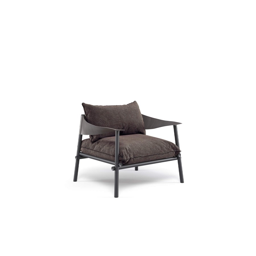 Fauteuils Et Canapes ÉMEU | Chaise Longue De Jardin / Exterieur En Aluminium, Eco-Cuir - Collection Terramare