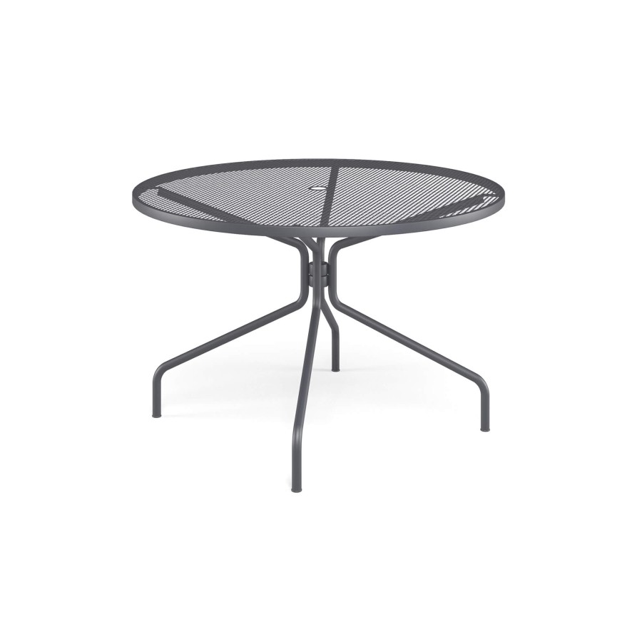 Les Tables ÉMEU | Table Ronde De Jardin D120 / Exterieur En Acier - Collection Cambi