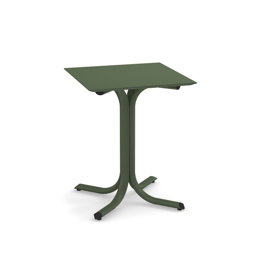 Les Tables ÉMEU | Table Basse Bordure De Jardin 60X60 / Exterieur En Acier - Systeme De Table De Collection