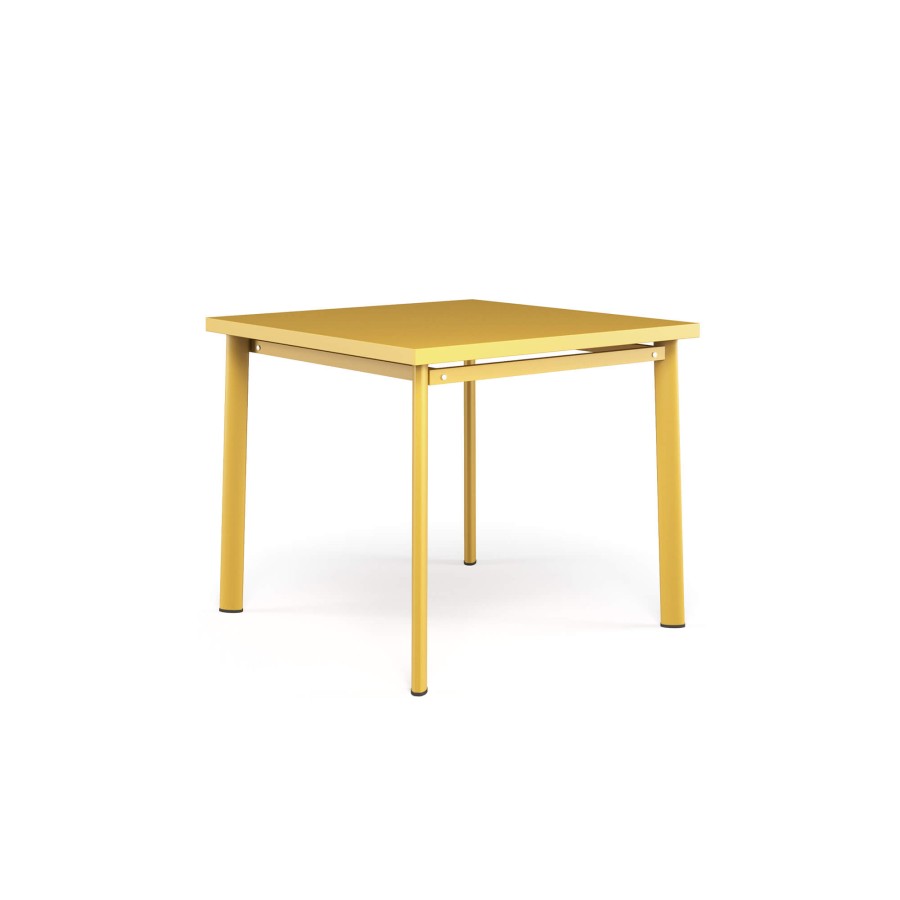 Les Tables ÉMEU | Table Carree De Jardin 90X90 / Exterieur En Acier - Collection Star