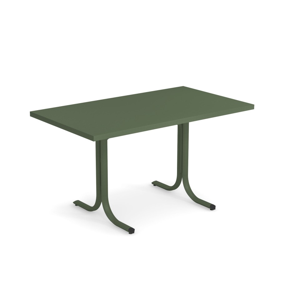 Les Tables ÉMEU | Table Pliable Garden Square Border 80X140 / Exterieur En Acier - Systeme De Table De Collection