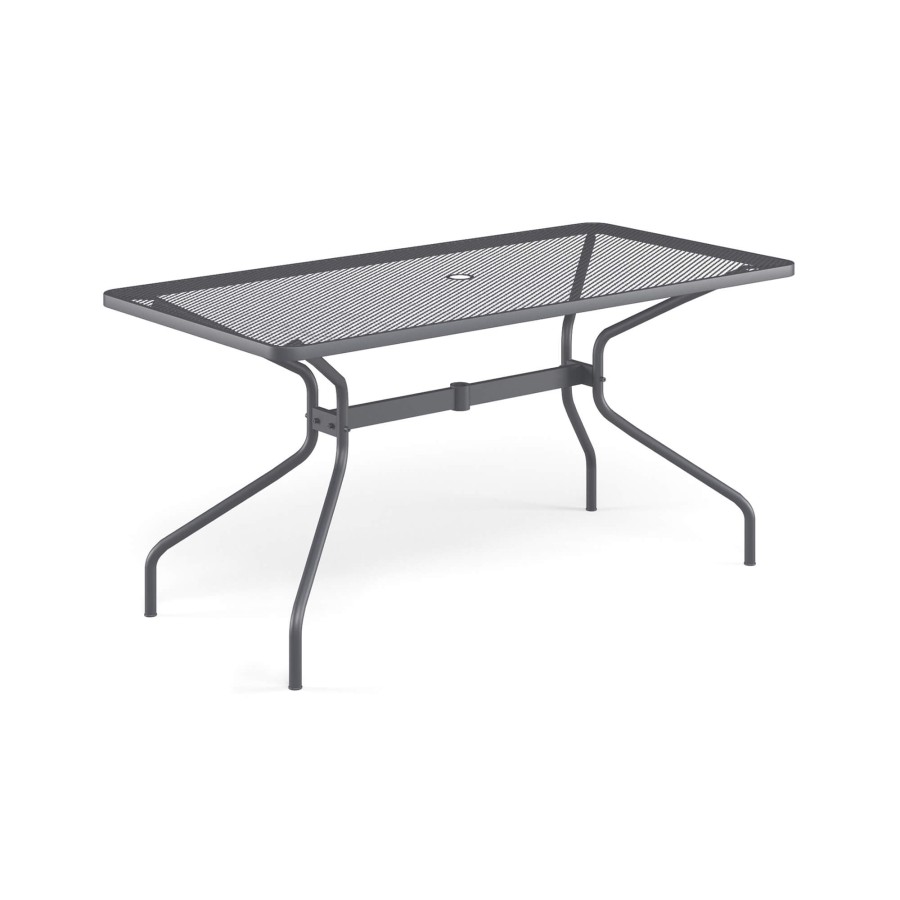 Les Tables ÉMEU | Table De Jardin Rectangulaire 160X80 / Exterieur En Acier - Collection Cambi