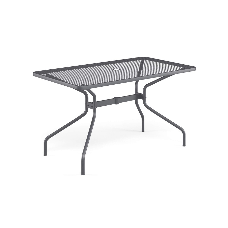 Les Tables ÉMEU | Table De Jardin Rectangulaire 140X80 / Exterieur En Acier - Collection Cambi