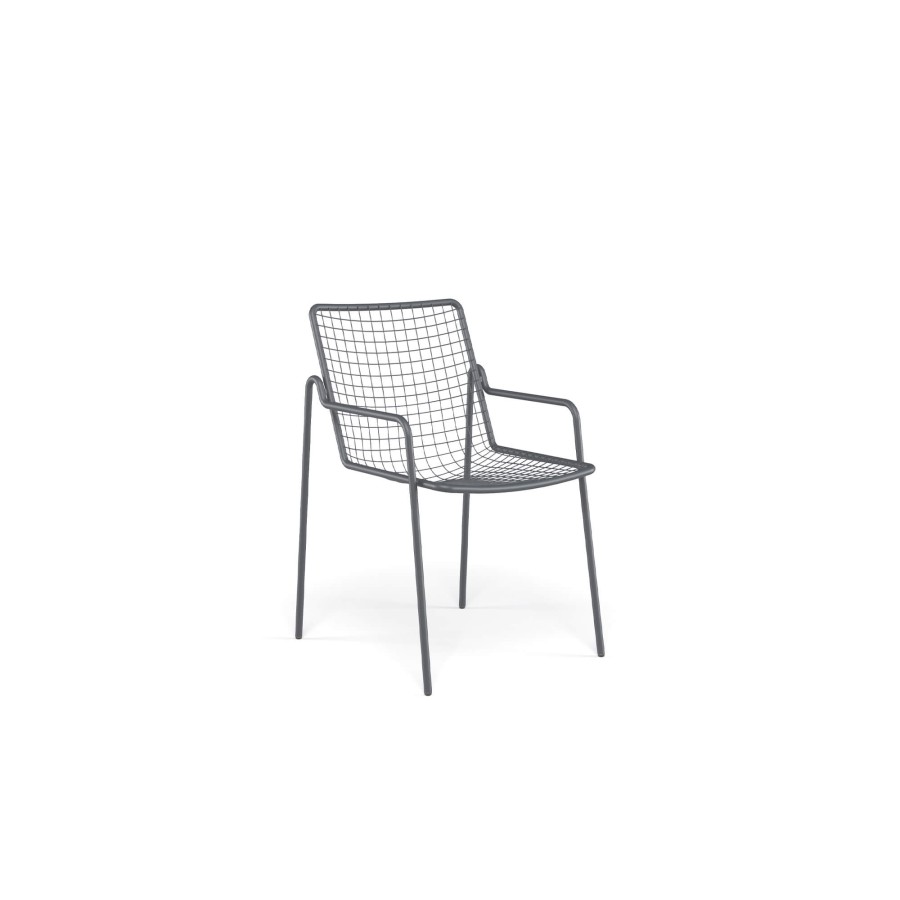 Chaises ÉMEU | Fauteuil De Jardin/Exterieur En Acier - Collection Rio R50