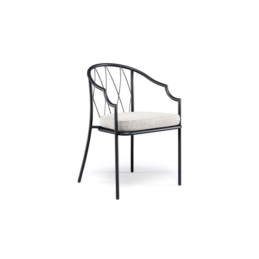 Chaises ÉMEU | Fauteuil De Jardin/Exterieur En Acier - Collection Como